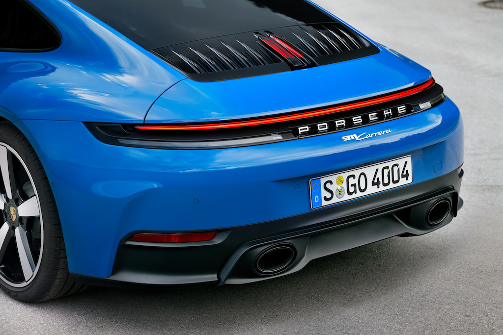 2025 Porsche 911 Carrera. Rear end. Image courtesy of Porsche