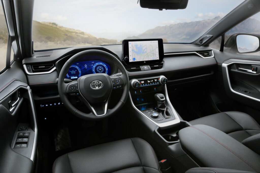 2025 Toyota RAV4 Plug-in Hybrid XSE, interior. Image courtesy of Toyota.