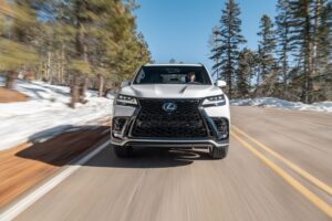 2025 Lexus LX, front action, Image courtesy of Lexus