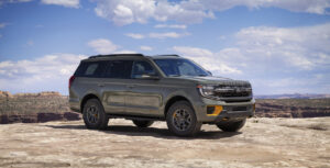 2025 Ford Expedition, Tremor, front 3/4. Image courtesy of Ford.