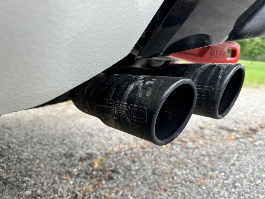 2024 Toyota Tacoma TRD Pro, exhaust tips. Image by Robin Warner