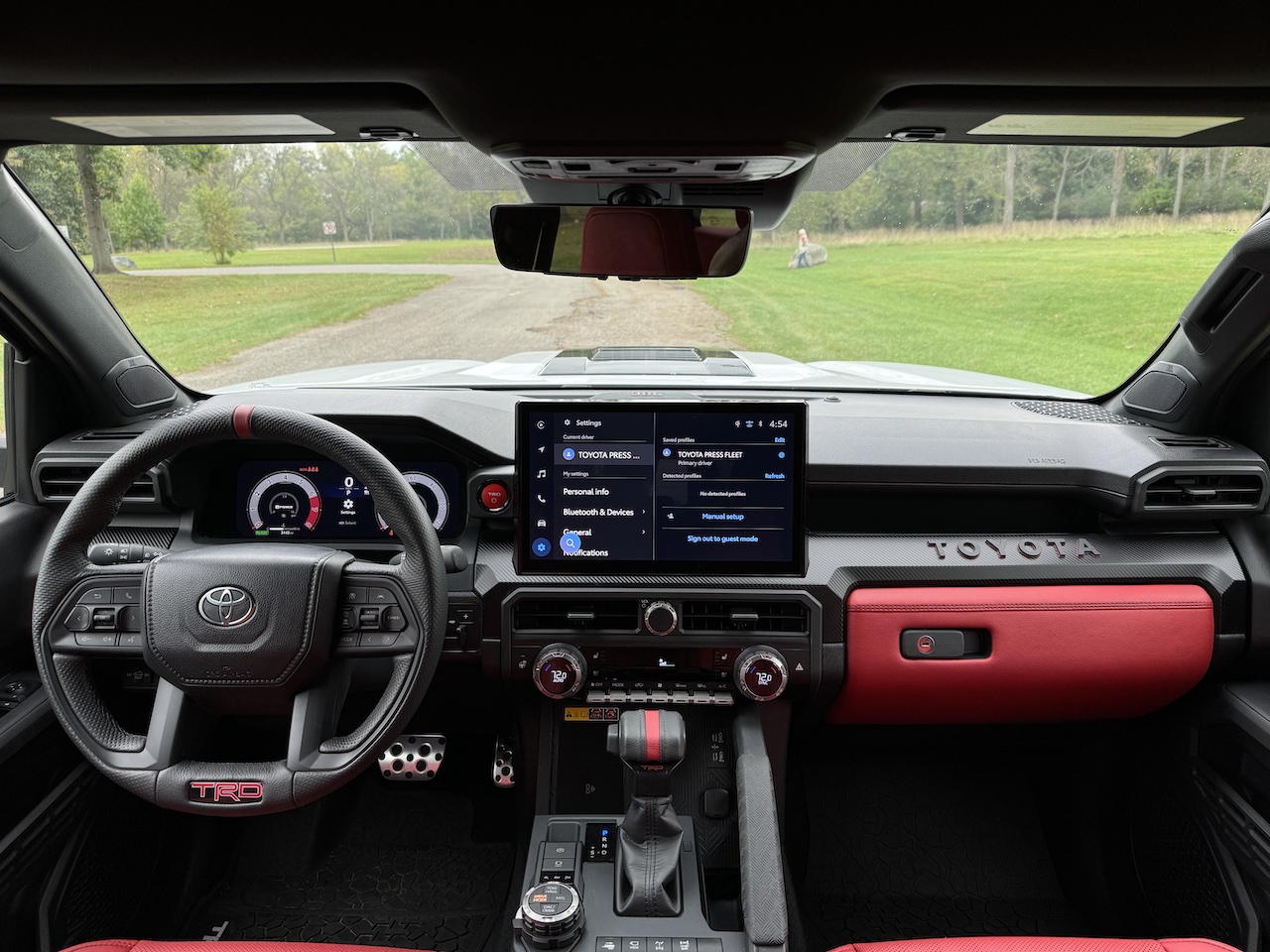 2024 Toyota Tacoma TRD Pro, interior. Image by Robin Warner