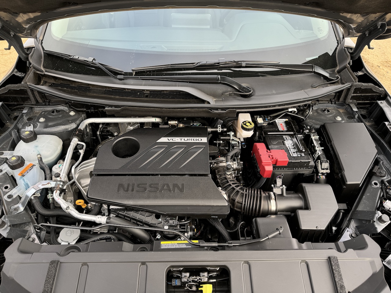 2025 Nissan Rogue Rock Creek, engine bay. Image by Robin Warner