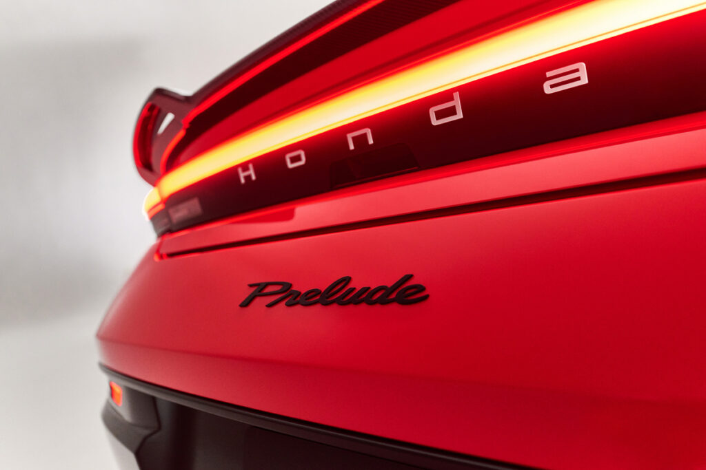 Sixth-Generation Honda Prelude Concept, rear close-up. Image courtesy of Honda