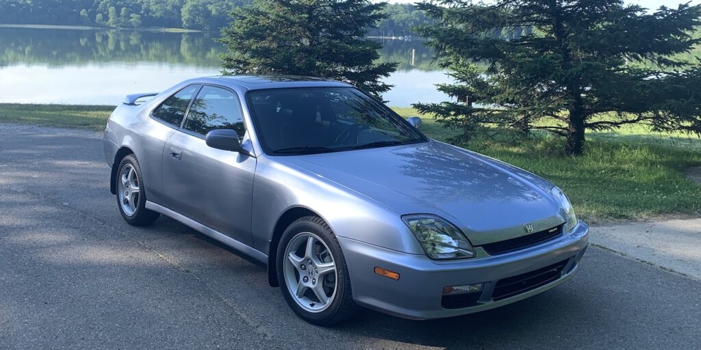 1999 Honda Prelude SH. Front 3/4. Image by Robin Warner