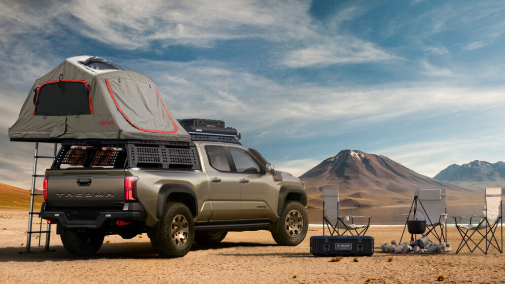 2025 Toyota Tacoma Trailhunter, camping. Image courtesy of Toyota