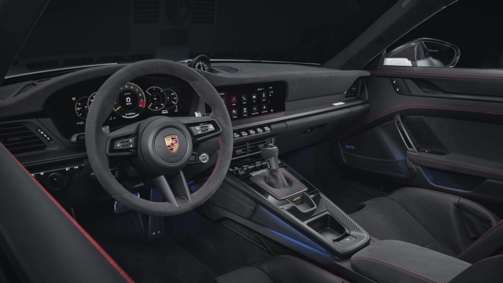 2025 Porsche 911 GT3, interior. Image courtesy of Porsche.