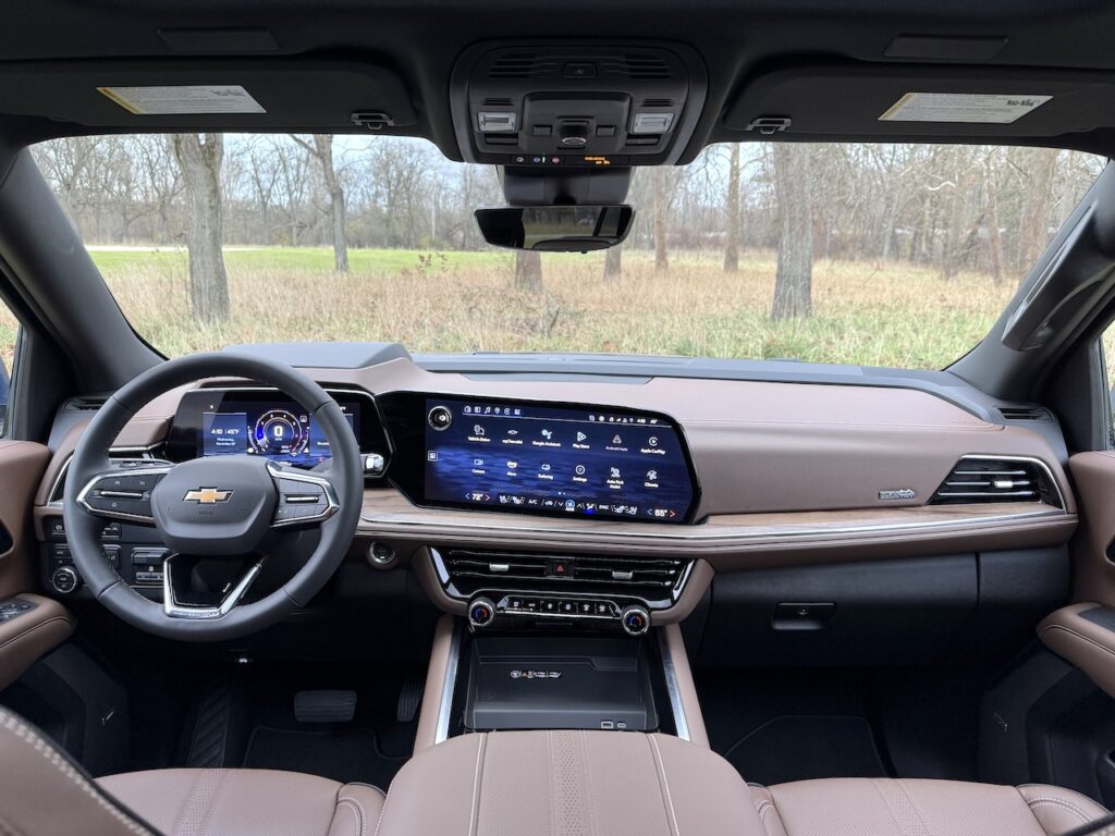 2025 Chevrolet Tahoe High Country. Interior. Image by Robin Warner