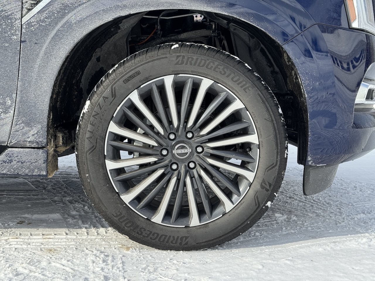 2025 Nissan Armada, 22 inch wheel. Image by Robin Warner