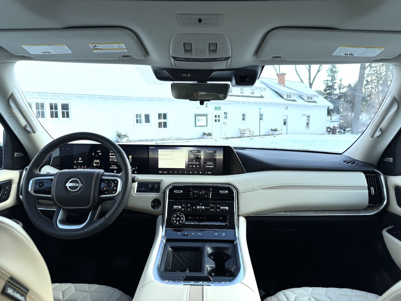 2025 Nissan Armada, interior. Image by Robin Warner